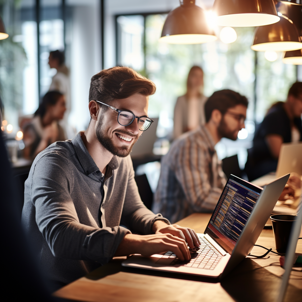 Software developer illustration